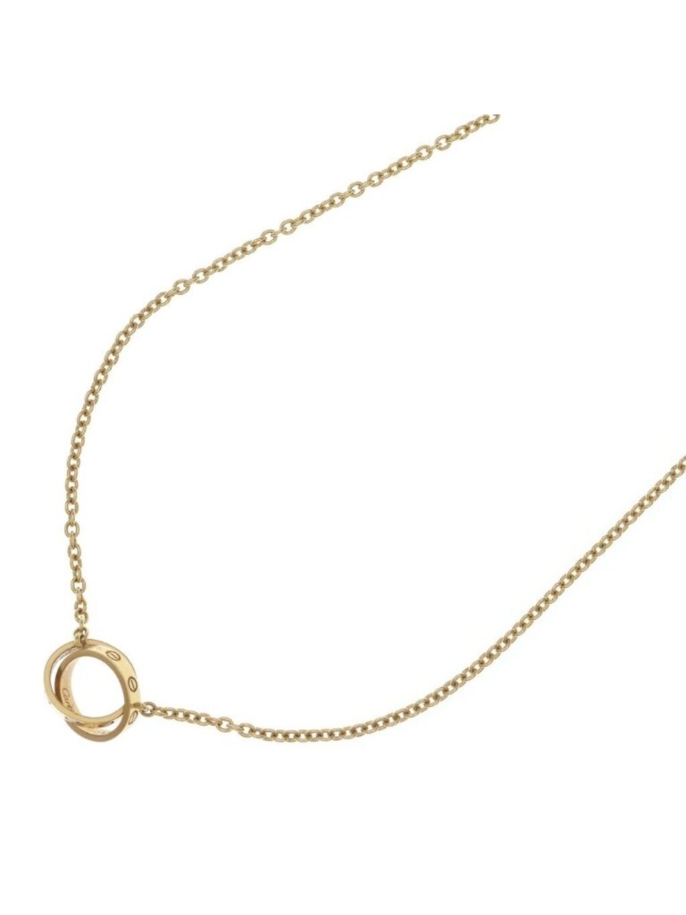Cartier Baby Love Necklace 18k Yellow Gold